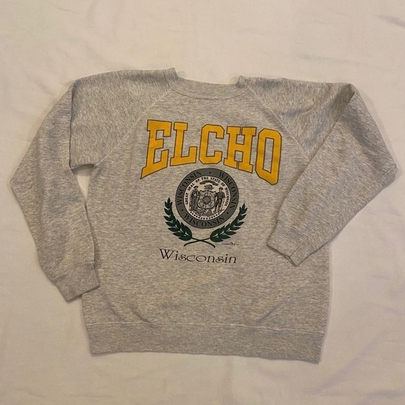 Hanes Other - Vintage ELCHO Wisconsin 1992 Gray Sweatshirt Size Large-Unisex-Made in USA